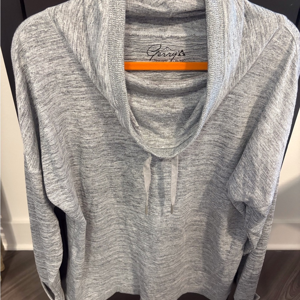 Gerry Gray Cowl Neck Top